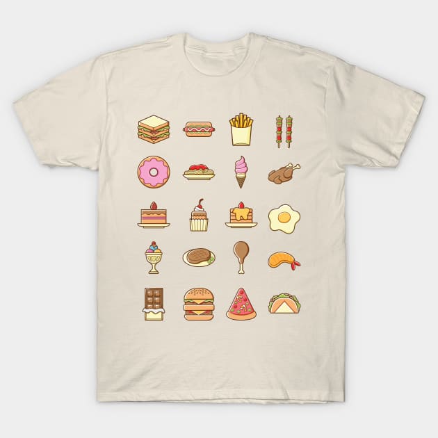 Time For EAT T-Shirt by ginanperdana